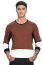 ADRO Men Full Sleeve T-Shirt | Premium Cotton Tshirt for Men|Casual Fashion Relaxed Fit Full Sleeve Round Neck Tshirt|FR24-BRWS-
