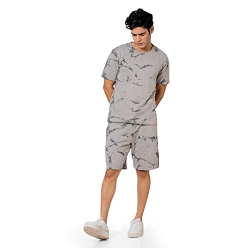 Elliti MenS Casual Summer Night Dress Soft Cotton Poly Lycra Digital Printed Sleepwear & Launge(Lounge) Wear Night Suit,Regular