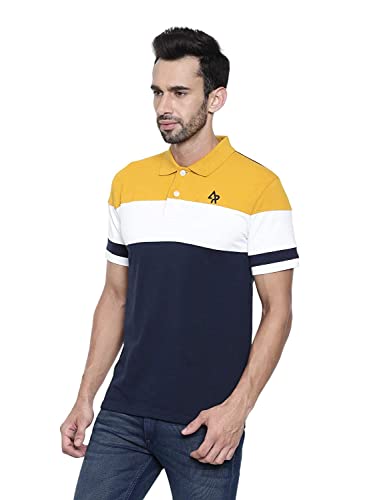 ADRO Branded Polo T-Shirts for Men (Yellow; XXL)