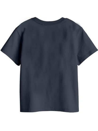 Bon Organik Girls Regular Fit T-Shirt (BON16030_Dark Blue