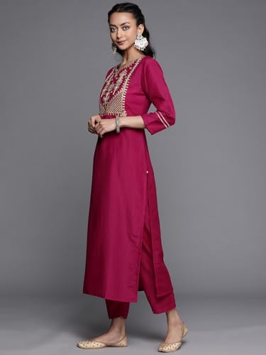 Varanga WomenS Silk Blend Kurta Set (Nv_Vskd159_Purple