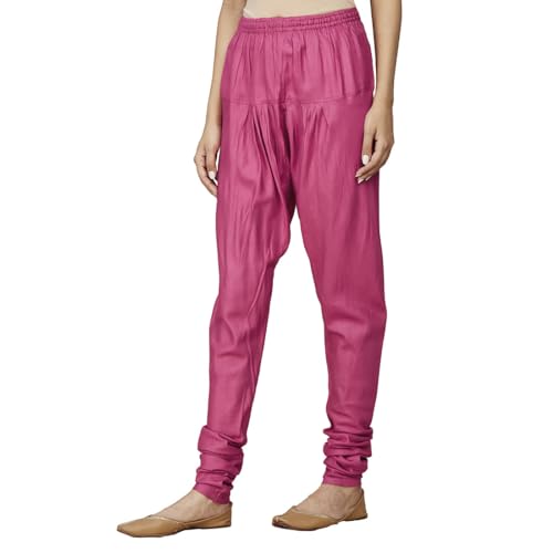 Fabindia WomenS Regular Fit Churidar (1030714Magenta_Magenta
