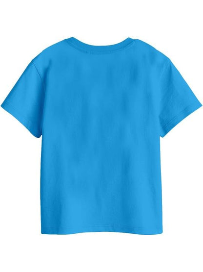 Bon Organik Girls Regular Fit T-Shirt (BON16031_Blue