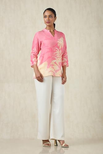 Soch Womens Botanical Regular Fit Tunic (FWS5TU30266_Coral