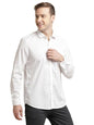 Turtle Men 100% Cotton Slim Fit White Checkered Full Sleeve Casual Shirt