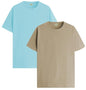ADRO T Shirts Pack of 2 Mens Tshirts Cotton T Shirts for Men Tshirt T-Shirts Combo T Shirts Tshirts for Men Plain Solid Tshirts