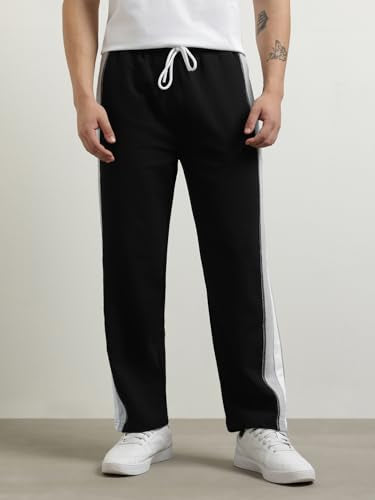 Nobero MenS Straight Sweatpants (1M-Bwjg-R0124_Black