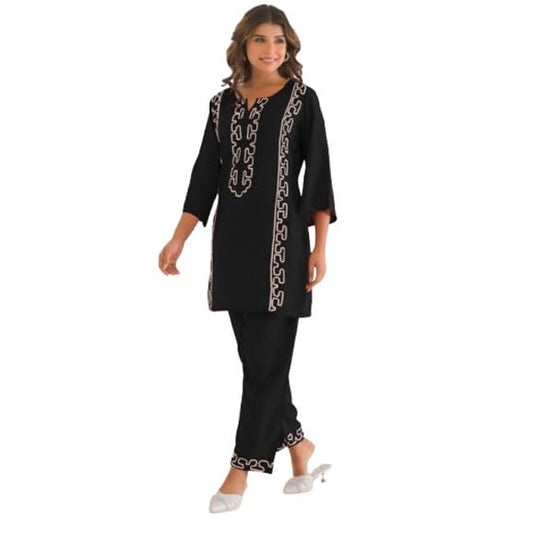 SHIENZY Ethnic Co-Ord Set | Casual Pant Top for Women | Fancy Kurta Set | Full Dress Pair | Stylish Kurti Outfit | Co-Ordination
