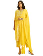 Kaari Rayon Womens Kurta Set (KAAAW24WSKD-70018_Amaltas Yellow