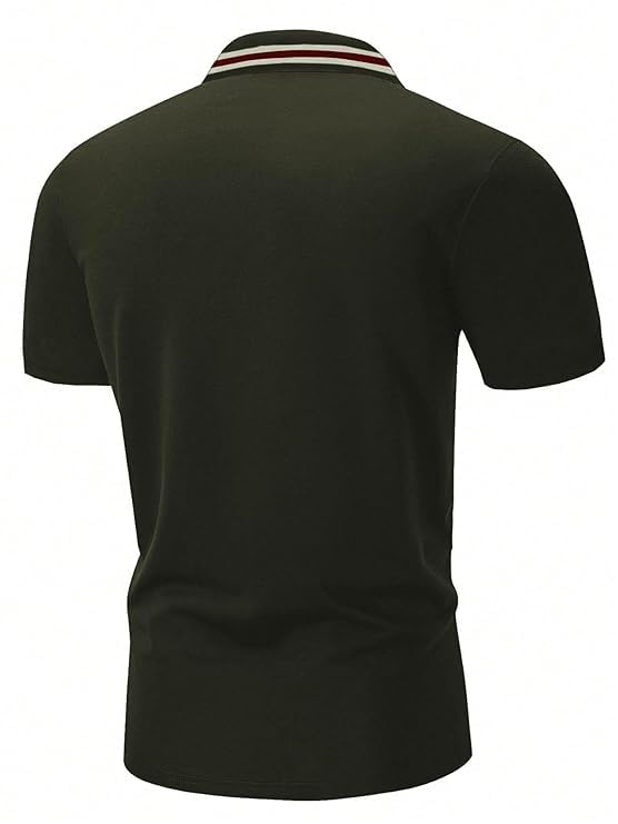 Greciilooks Polo T-Shirt For Men  Cotton Short Sleeve Regular Fit Tee | Perfect For Golf, Travel & Outdoor Casual Look (Availabl