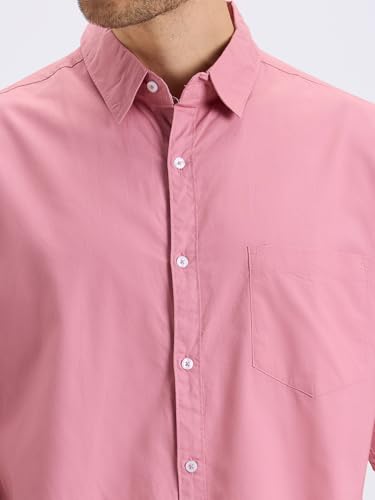 Style Quotient Mens Pink Regular Casual Shirt