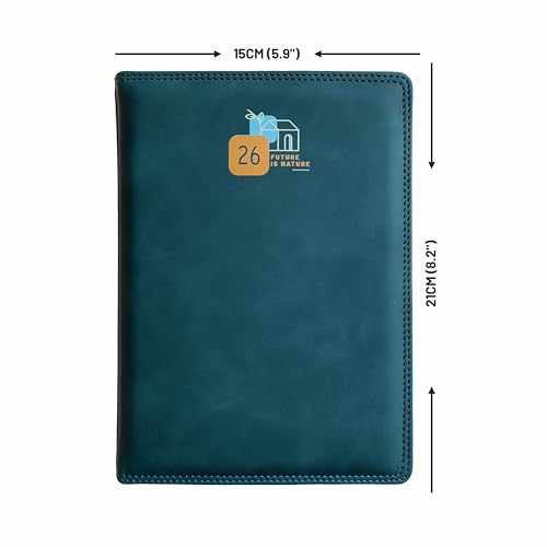Anupam Accent 2026 Diary With Dates, 2026 Daily Planner 80 Gsm Full Page Per Day With Monthly Calendar, New Year Diary 2026 Size