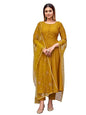 Womanista Women Silk Solid Kurta Set