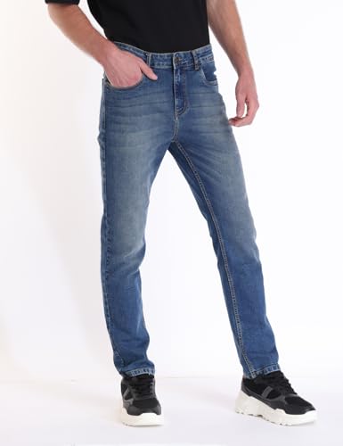 Inkd MenS Regular Jeans (Inkss23Mjn-002_Retro Blue