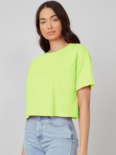 Kotty WomenS Solid Cotton Blend T-Shirt
