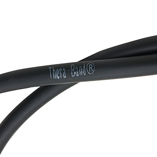 TheraBand Resistance Tubing, 4 Foot Black, Synthetic Fiber, Model ResistanceTube-Black4
