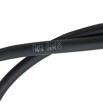 TheraBand Resistance Tubing, 4 Foot Black, Synthetic Fiber, Model ResistanceTube-Black4