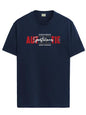 ADRO Men's Graphic Printed 100% Cotton T-Shirt - Regular Fit, Printed T-Shirts for Men (RN24-SPT-NB_Navy_XL)