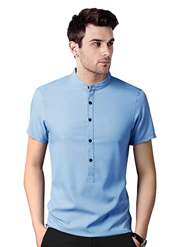 EYEBOGLER Mens Regular Fit Half Sleeve Cotton T-Shirt