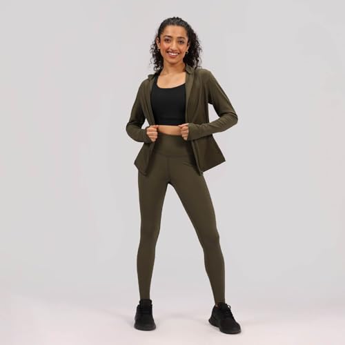 BlissClub The Ultimate Leggings Lite, Ankle Length Tights for Women for Gym, Yoga and Workout with High Waist,Tall Variant