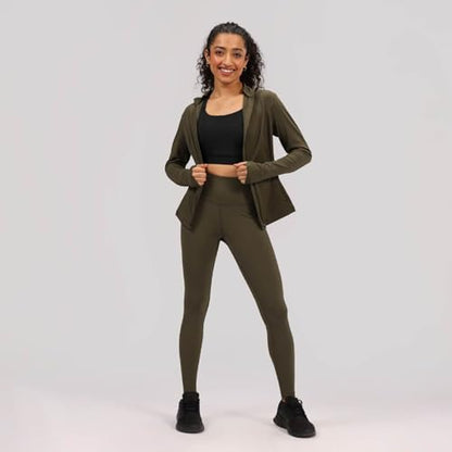 BlissClub The Ultimate Leggings Lite, Ankle Length Tights for Women for Gym, Yoga and Workout with High Waist,Tall Variant