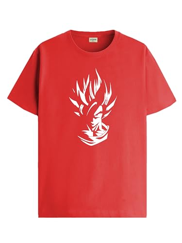 ADRO Tshirt for Men | Printed T Shirt for Men | 100% Cotton T-Shirt |Printed T Shirt | T-Shirts | RN24-GOK-RD-S Red