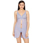 Zivame Womens Lace Above The Knee Fit and Flare Dress (ZI7179- Jacaranda