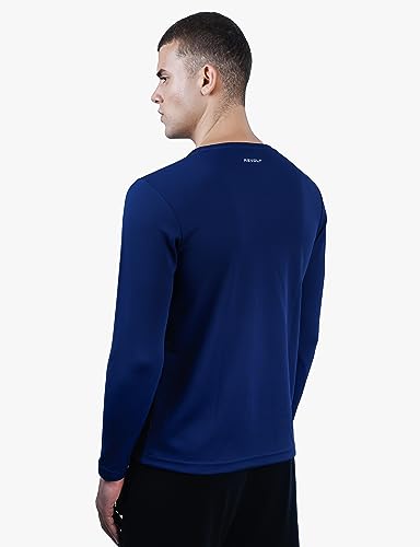 REVOLT Solid Slim Fit Men's Soft & Comfortable Round Neck T-Shirt-Full Sleeve, Logo Branding