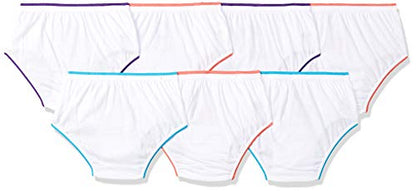 Rupa Jon Printed Panty for Girls, 100% Cotton Fabric, Regular Fit, Pack of 6 Assorted