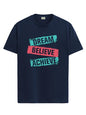 ADRO Tshirt for Men | Printed T Shirt for Men | 100% Cotton T-Shirt |Printed T Shirt | T-Shirts | RN24-DBA-NB-S Navy Blue