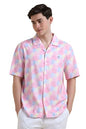 Allen Solly Men Relaxed Fit Printed Casual Cotton Half Sleeve Shirt
