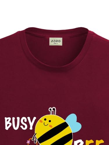 ADRO T Shirts for Boys & Girls || Busy Bee Printed T-Shirt || Ages 3-14 || 100% Cotton Round Neck Tshirt for Boys & Girls||KRN-B