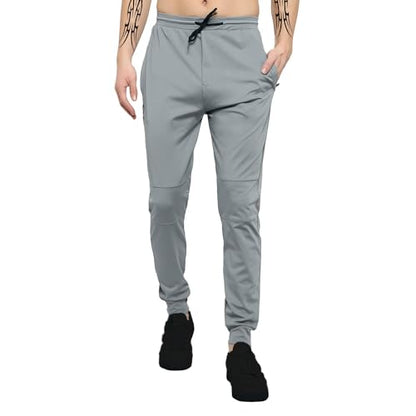 Lookmark MenS Solid Lycra Blend Lounge Wear: Trendy Track Pant With Pockets, Ideal For Night, Day, Or Casual Wear (Az-Lm-Og-Tra