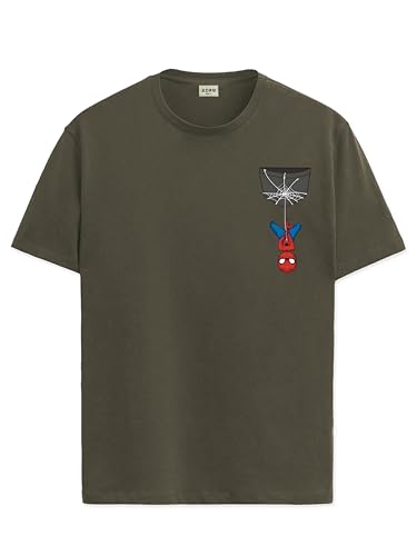 ADRO Tshirt for Men | Anime T Shirt for Men | 100% Cotton Tshirt | Graphic Printed T-Shirt | Chest Printed Tshirt | Spiderman Ts