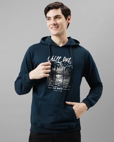 ADRO Mens Regular Fit Hoodies | Printed Hoodie| Cotton Hoodie | Mens Hoodies | Sweatshirt for Men | Hooded Hoodie | H24-CHILL-S