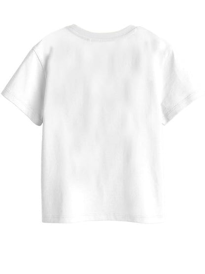 Bon Organik Girls Regular Fit T-Shirt (BON11401_White