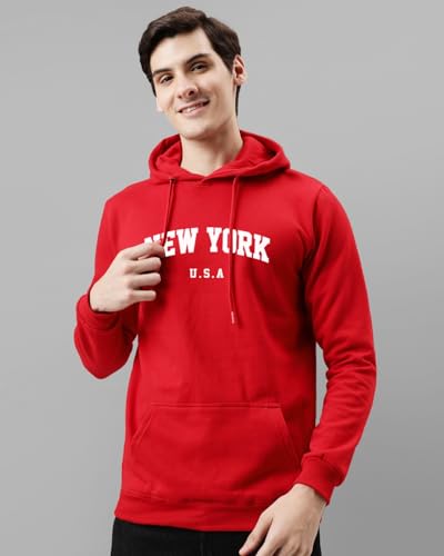 ADRO Men's Printed Hoodie | Cotton | Green Olive | Size 34 | Model H24-NEW-OL