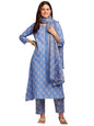 LookMark Cotton Blend Women Kurta Set: Fashionable Fusion Of Comfort And Elegance: Stay Chic And Comfortable With Our Printed Sets!