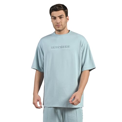 Skechers Men Embossed Logo T-Shirt