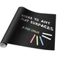 YAJNAS Black Chalkboard Sticker for Kids | Removable Wall-Mounted Blackboard for Home, School, Office | Includes 5 Colorful Chal
