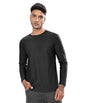 SHODOX Mens Polyblend Regular Fit Long Sleeve Solid Round Neck T-Shirts for Men (Pack of 1)