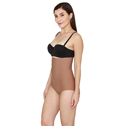 Zivame Medium Control Highwaist Shaper Brief- Skin