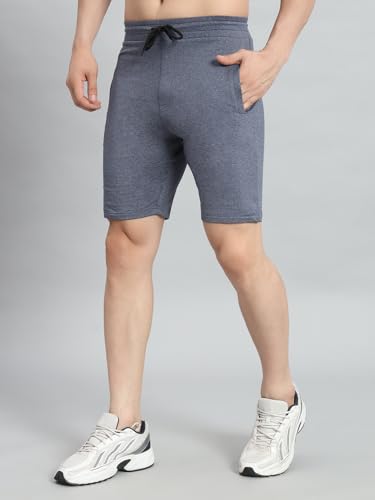 Peppyzone Mens Outdoor Shorts (DFP-38739_Blue Melange