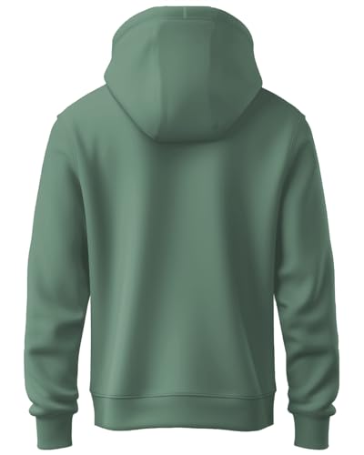 ADRO Men's Hoodies - Printed Cotton Hoodie, Size 36, Pista Color, Model H24-LA-PT