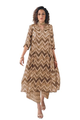 Toochki Salwar Suit Set For Women | Kurta Set For Women | Zig Zag Printed Salwar Suits | Ethnic Wear Salwar Suits | Two Piece Ku