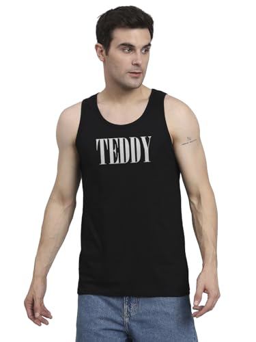 Peppyzone Mens Regular Fit Vest (TT-Teddy31FB35FB_Black3