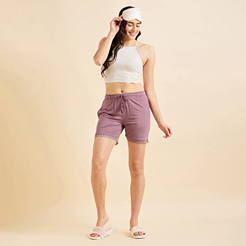 Sweet Dreams Womens Regular Shorts (LS-2469AW_Dry Rose