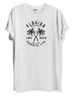 ADRO Florida Paradise Life Mens Printed T-Shirt (XL, White)