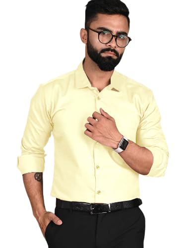 Pinkmint Casual Shirt for Men Regular Fit Long Sleeve Shirt Suitable for Event, Formal Wear