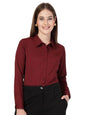 Style Quotient Women Maroon Formal Shirt